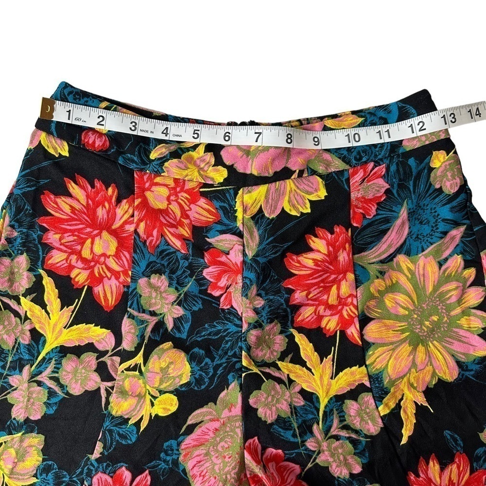 Topshop Floral Boho Bell Bottom Pants. Size 2 - Picture 3 of 10